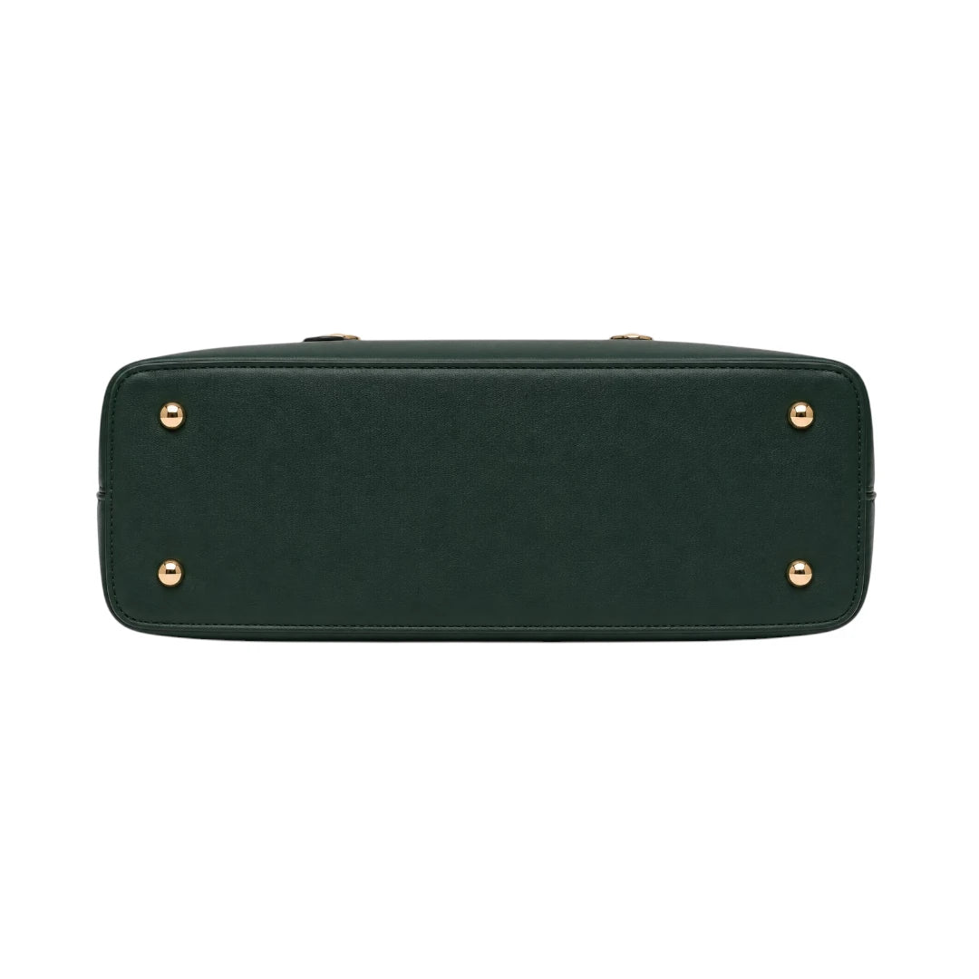 Istel Classic Green Leather Fashion Handbag